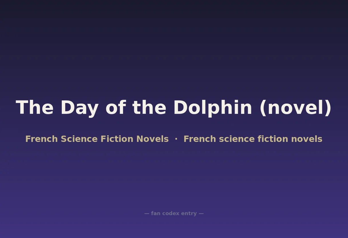 The Day of the Dolphin (novel)
