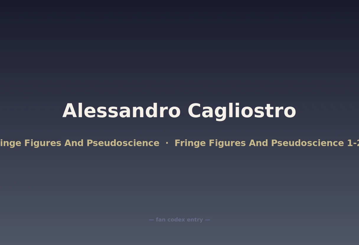 Alessandro Cagliostro
