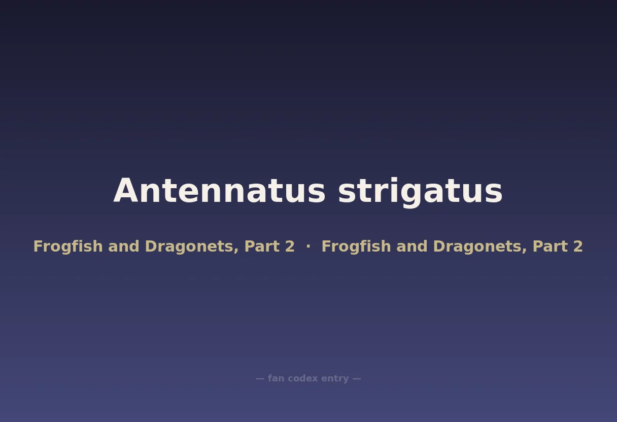 Antennatus strigatus
