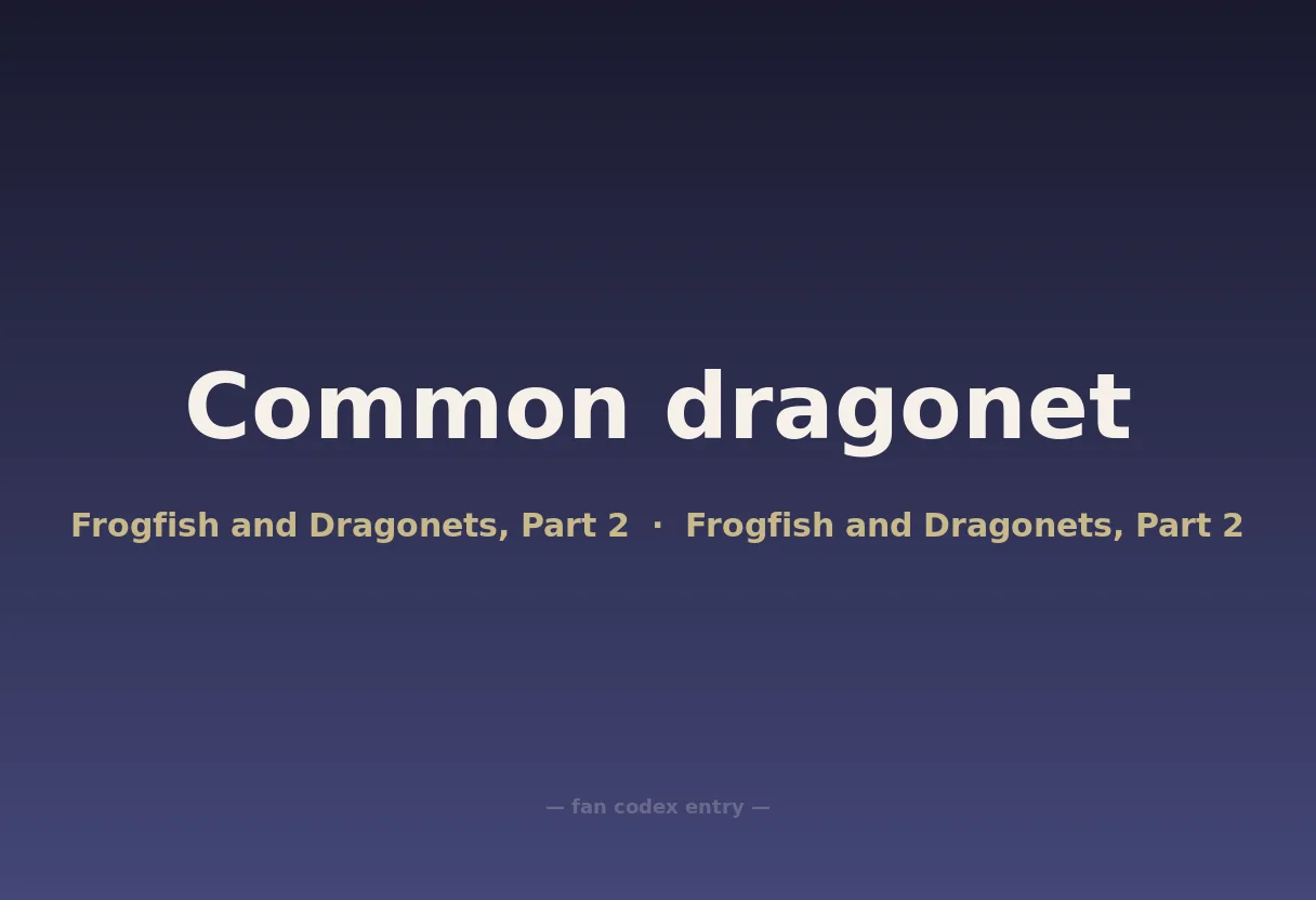 Common dragonet