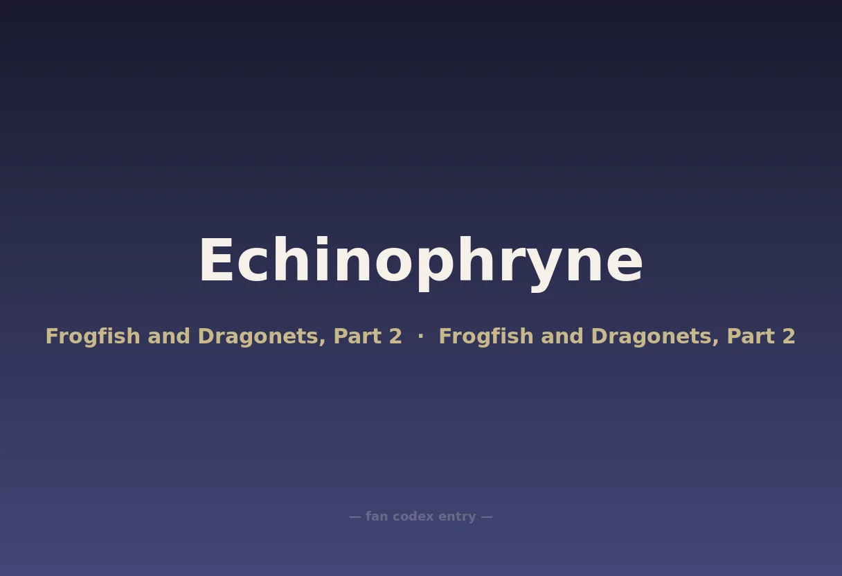 Echinophryne