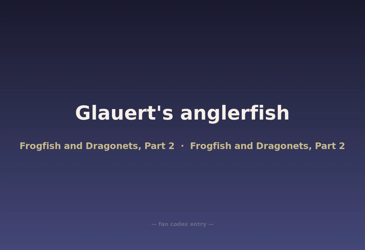 Glauert's anglerfish