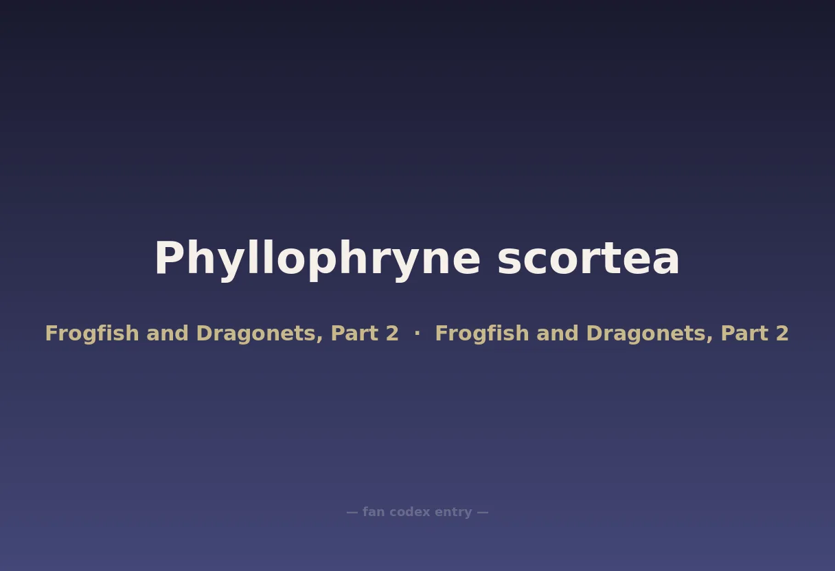 Phyllophryne scortea