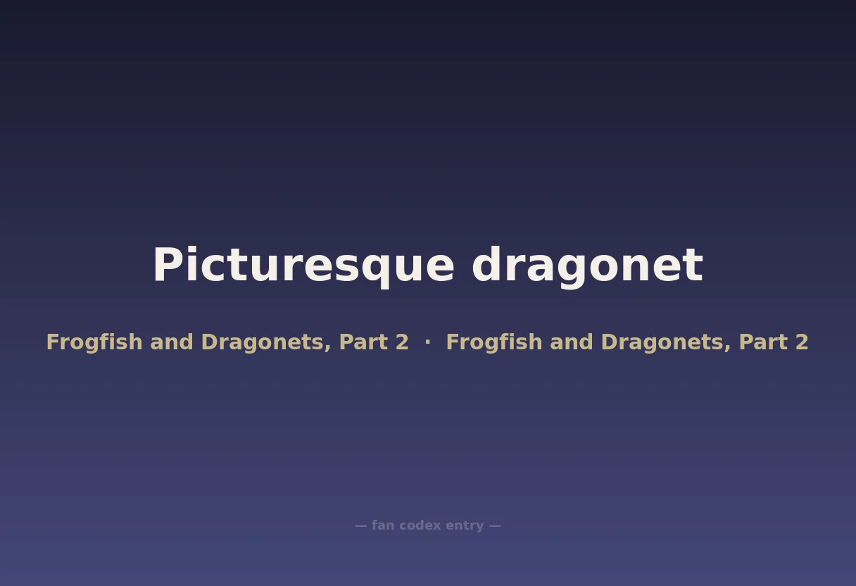 Picturesque dragonet