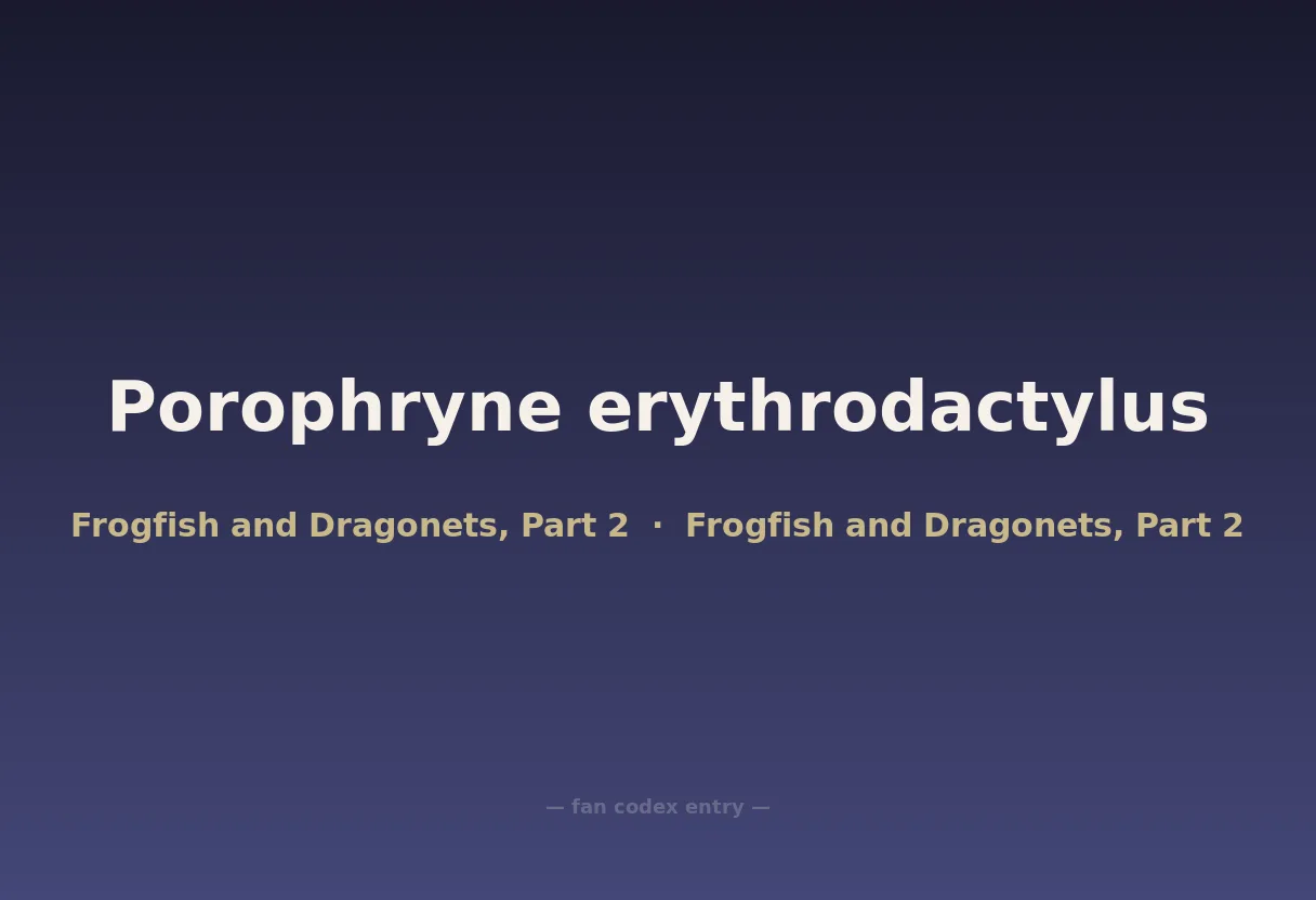 Porophryne erythrodactylus