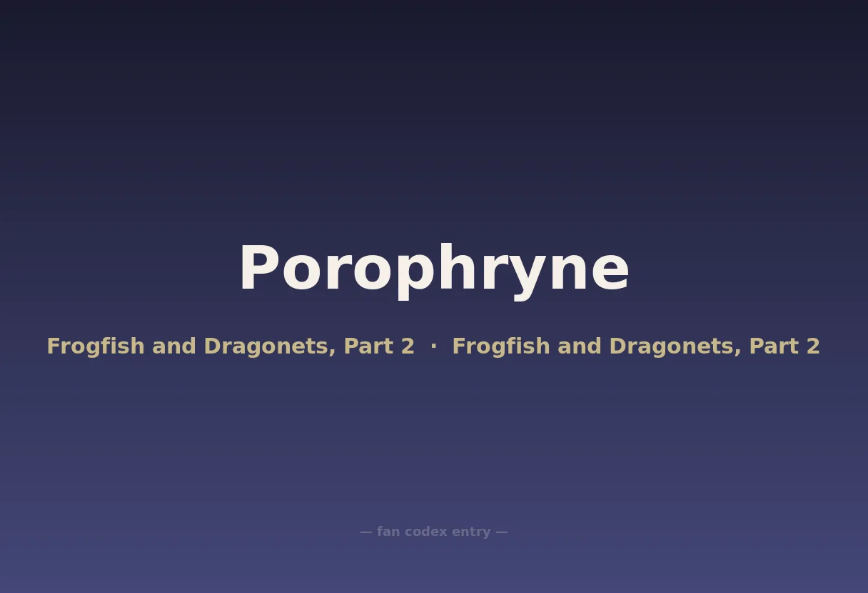 Porophryne