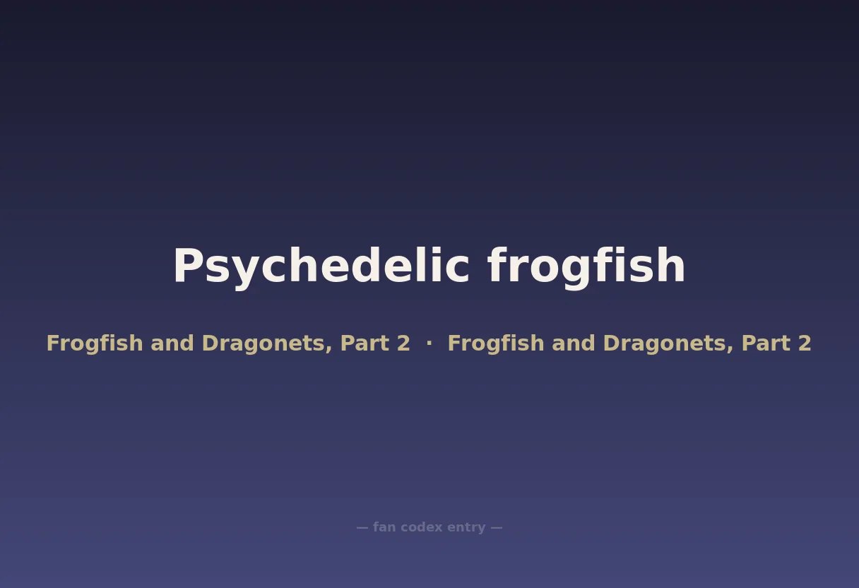 Psychedelic frogfish