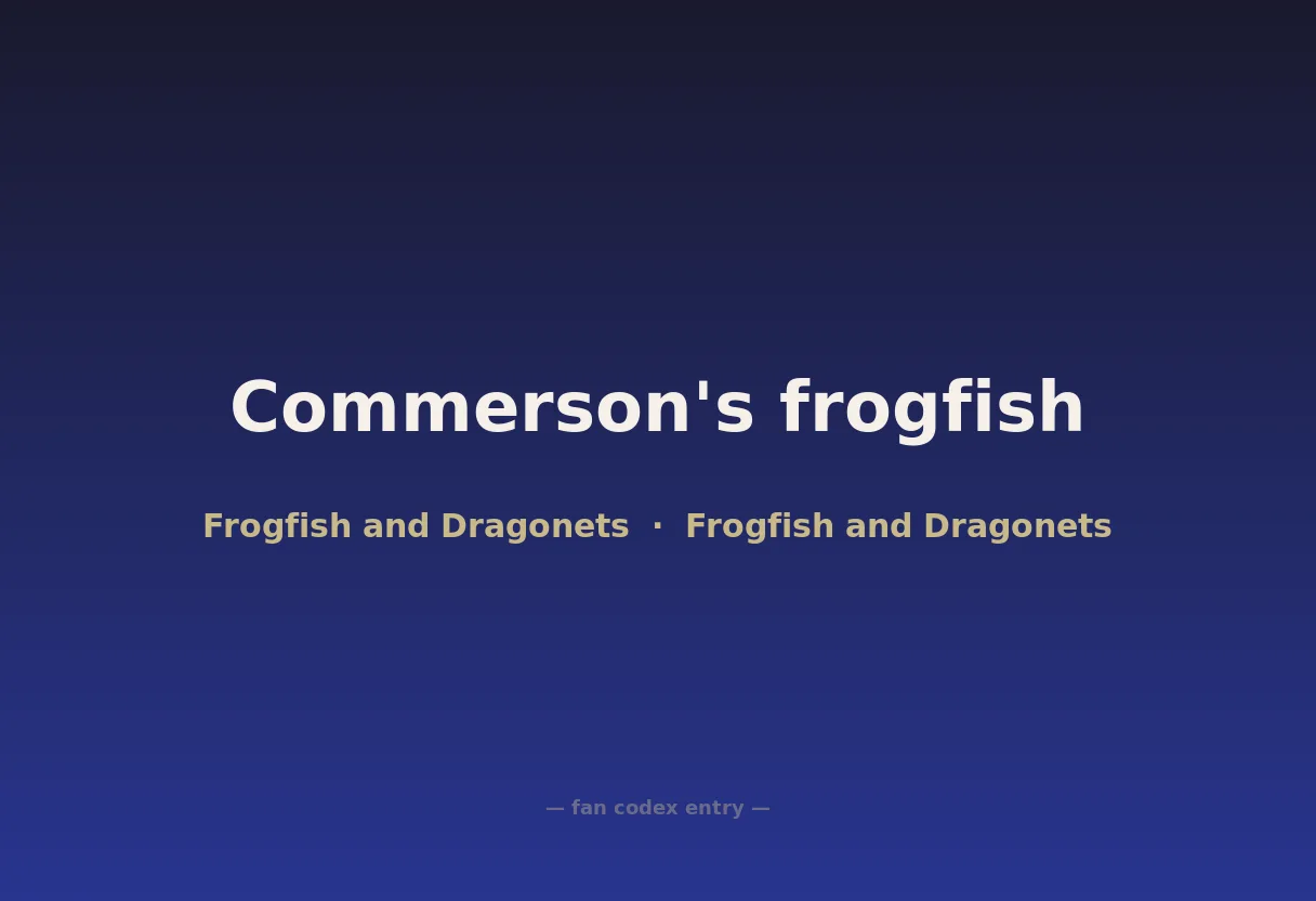 Commerson's frogfish