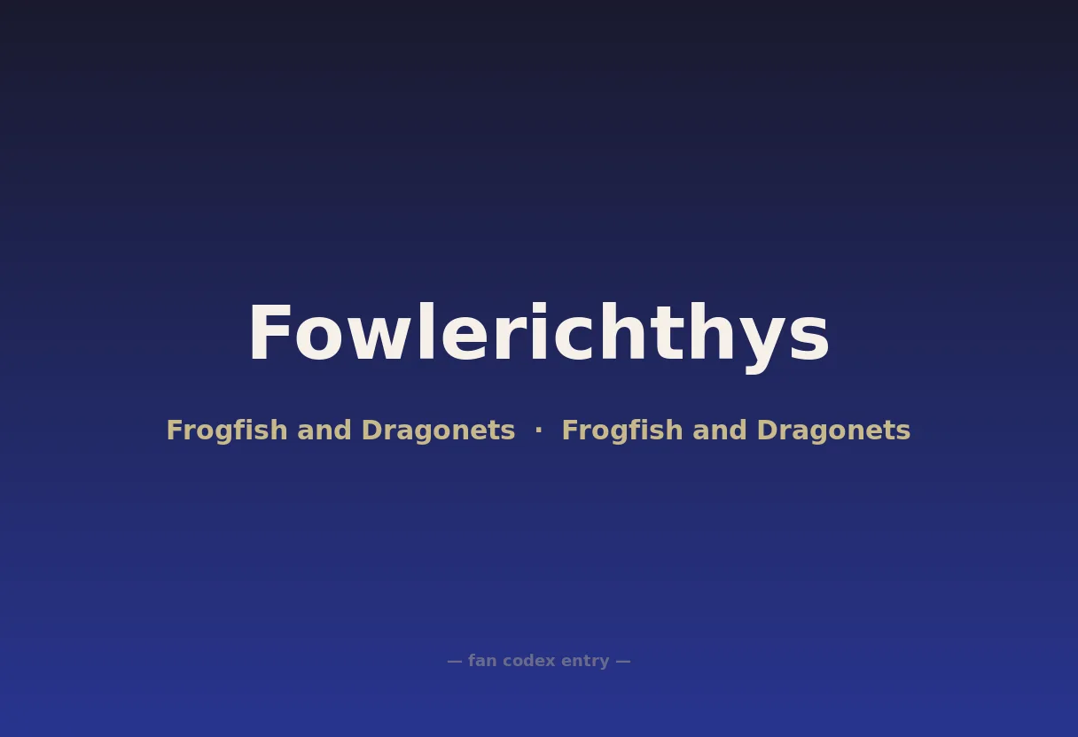 Fowlerichthys