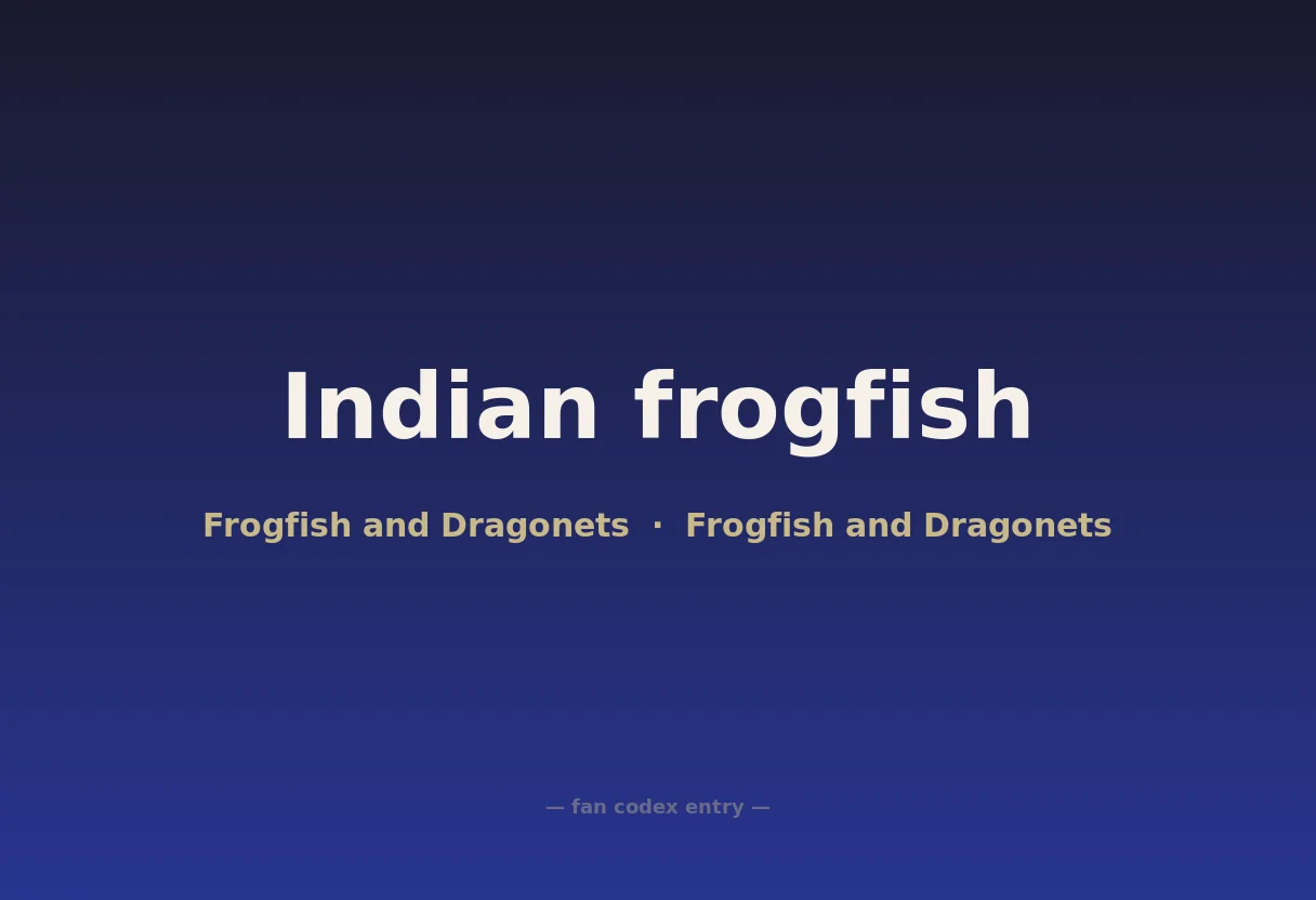 Indian frogfish