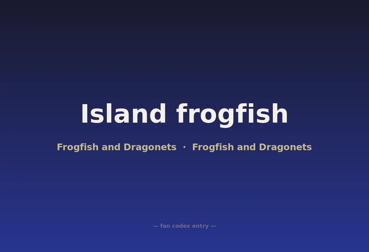 Island frogfish