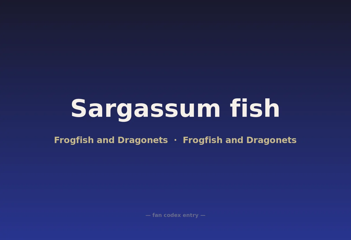 Sargassum fish