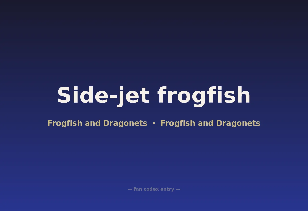 Side-jet frogfish