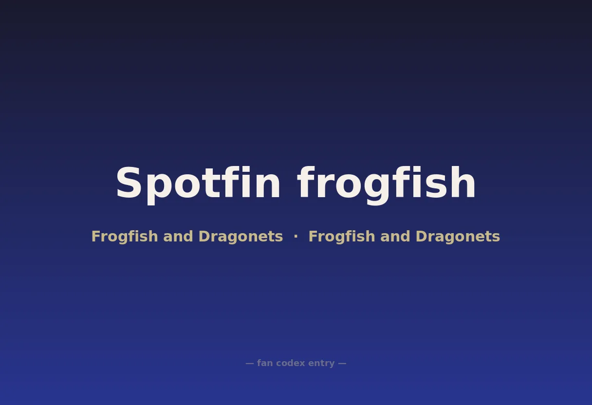Spotfin frogfish