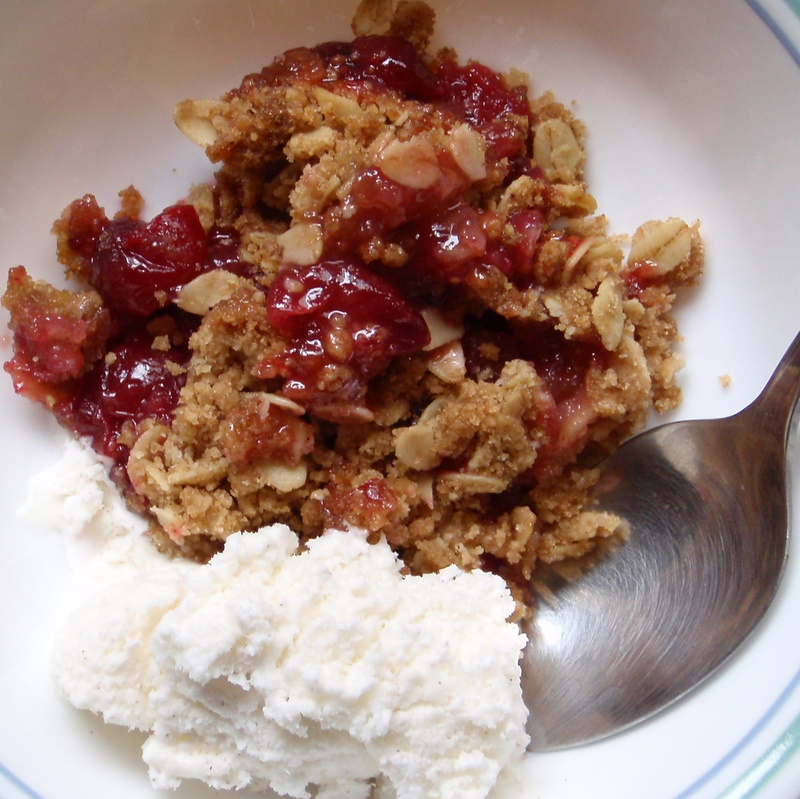 Apple Pear Cranberry Crisp