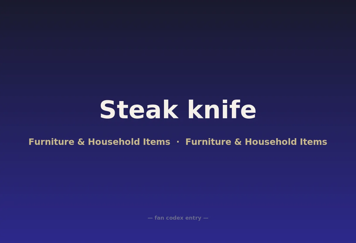 Steak knife