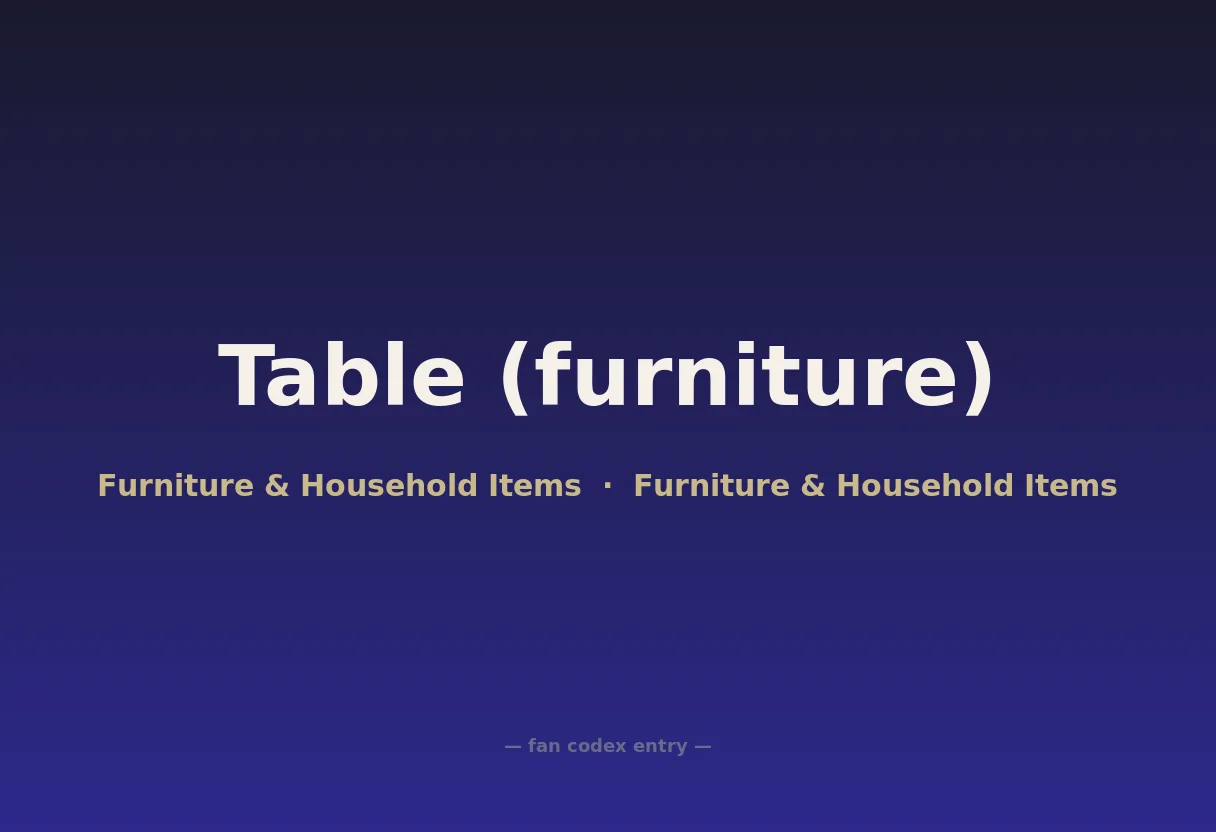 Table (furniture)