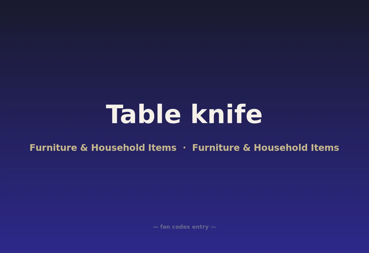 Table knife