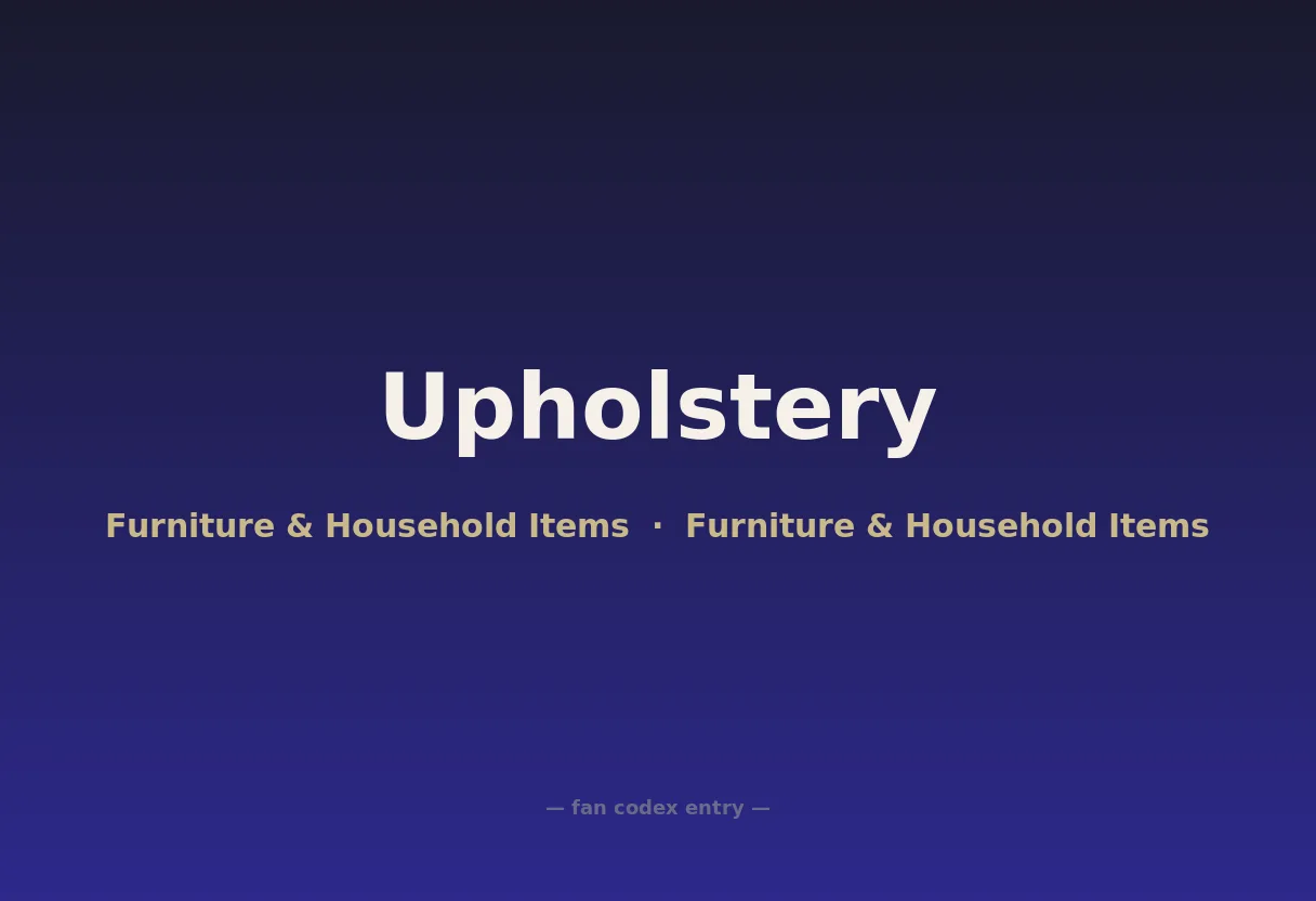Upholstery