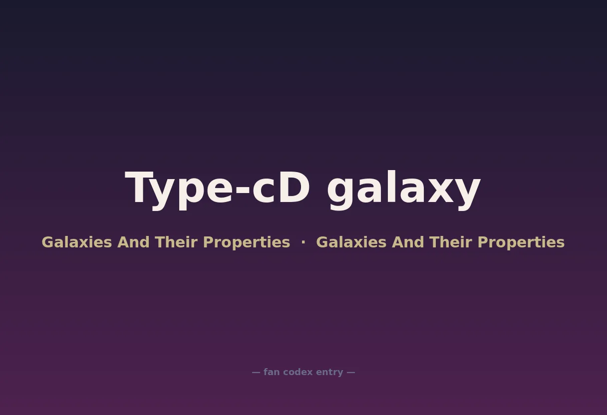 Type-cD galaxy