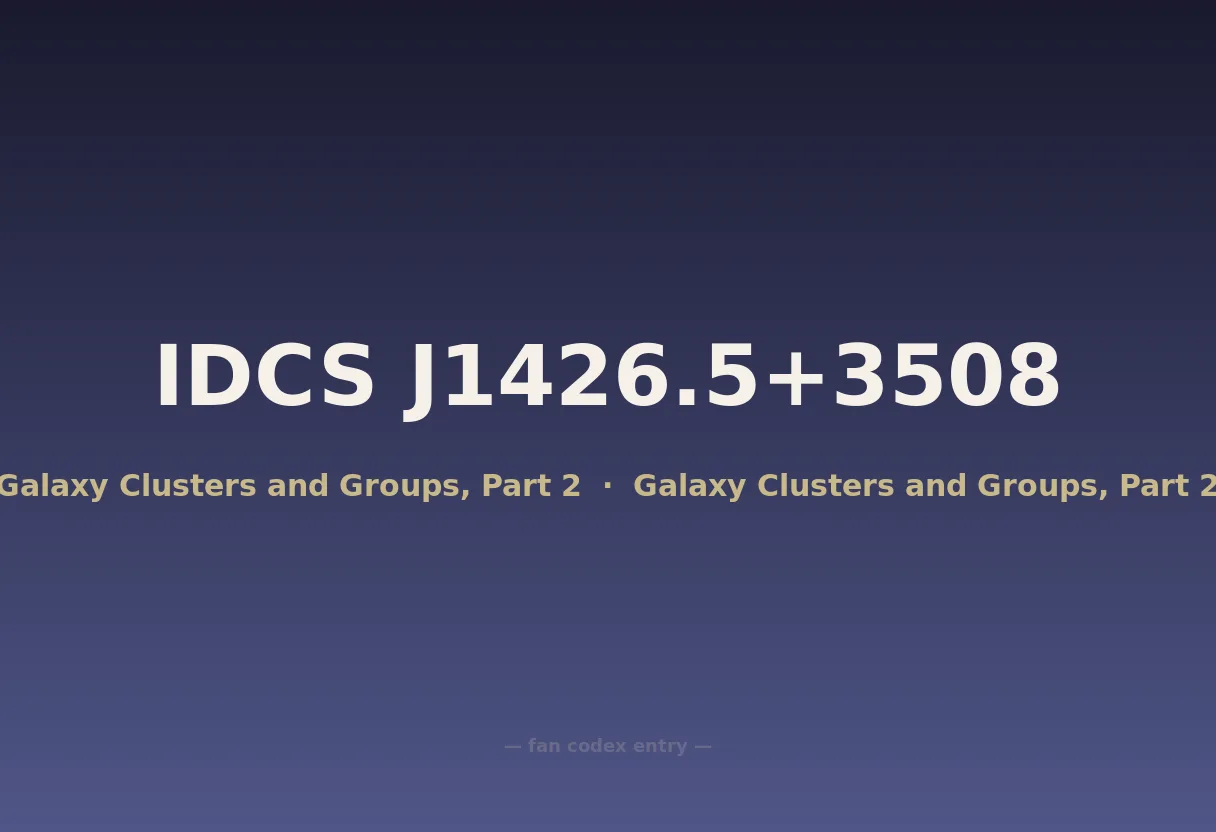 IDCS J1426.5+3508