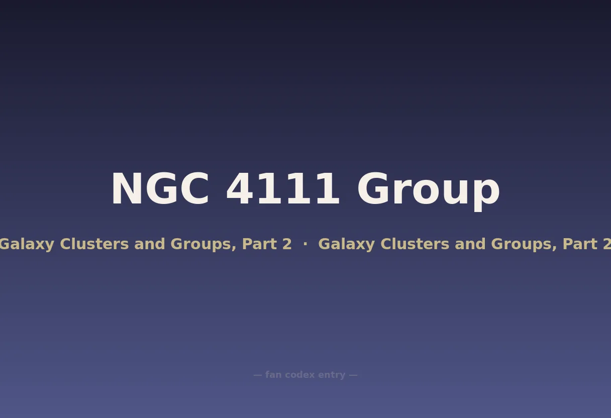 NGC 4111 Group