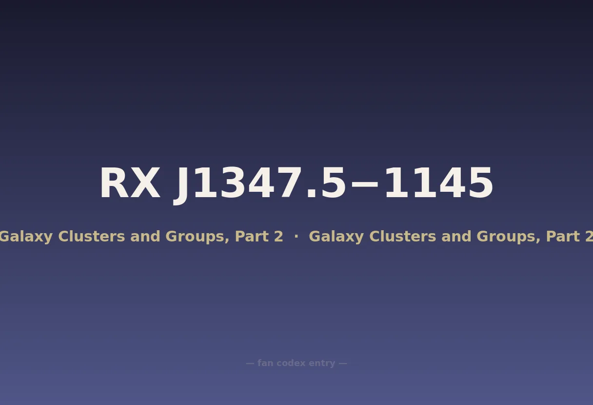 RX J1347.5−1145