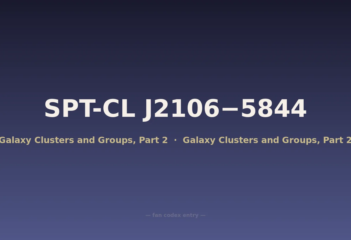 SPT-CL J2106−5844