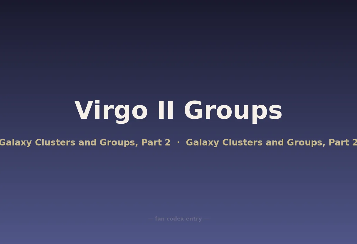 Virgo II Groups