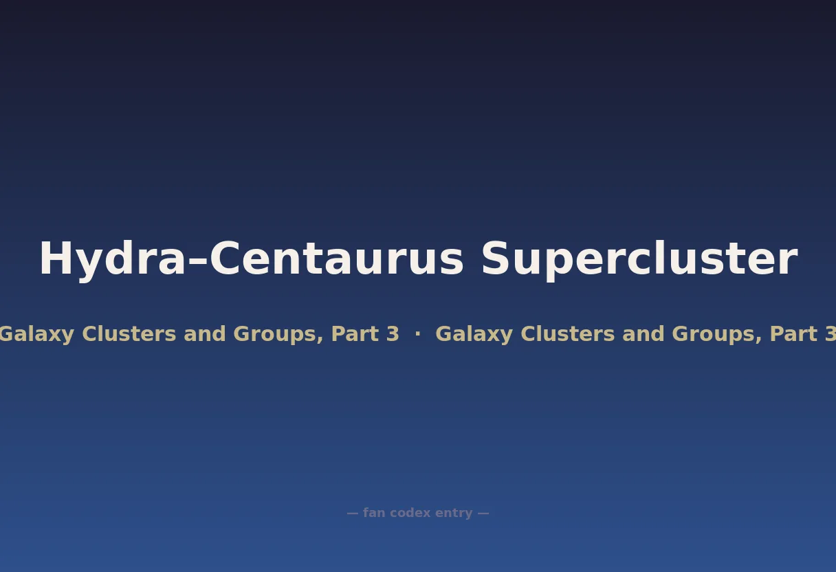 Hydra–Centaurus Supercluster