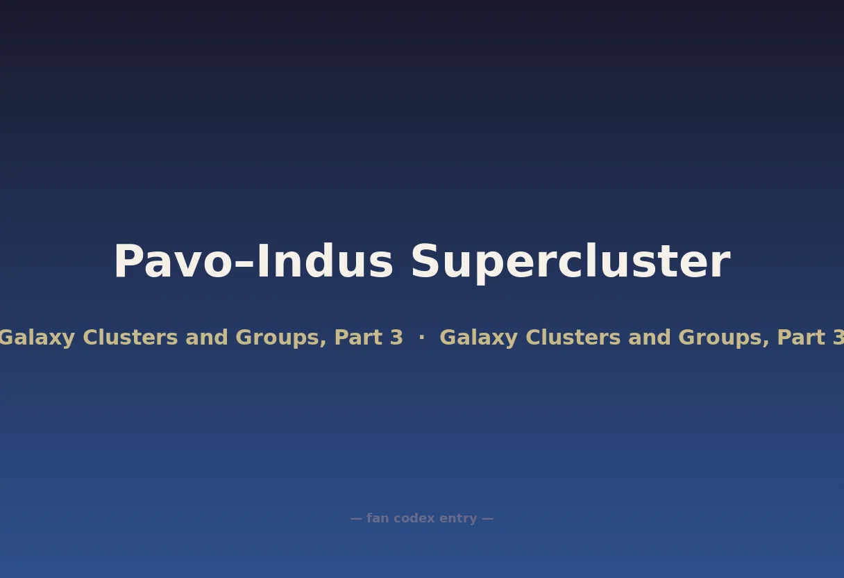 Pavo–Indus Supercluster