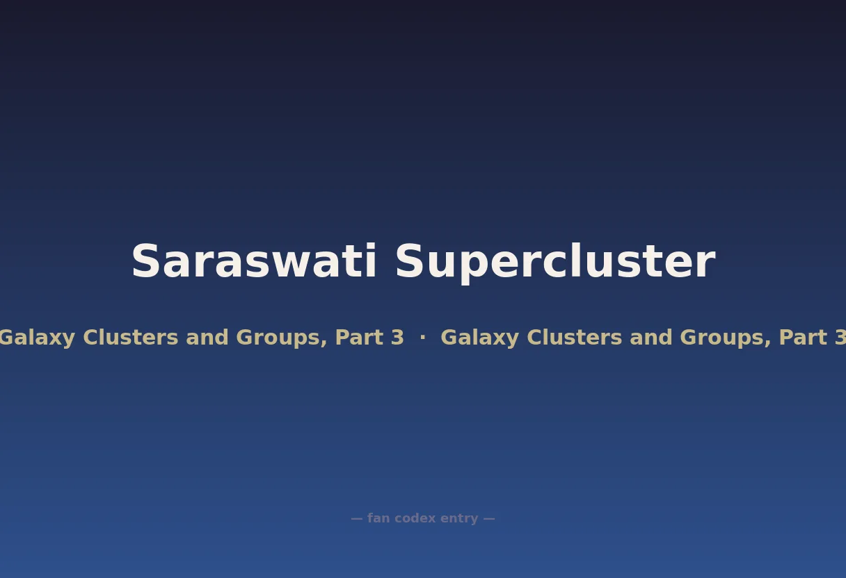 Saraswati Supercluster