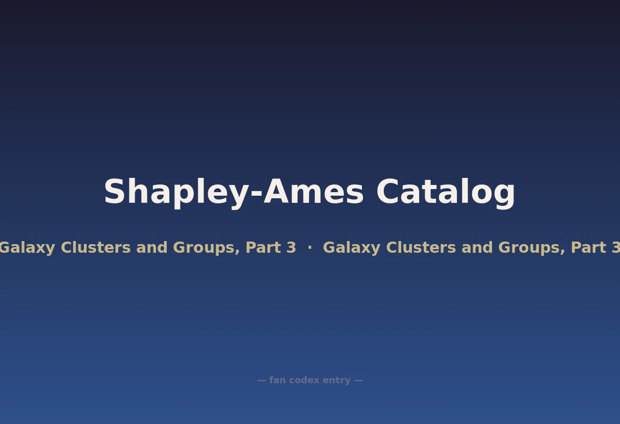 Shapley-Ames Catalog