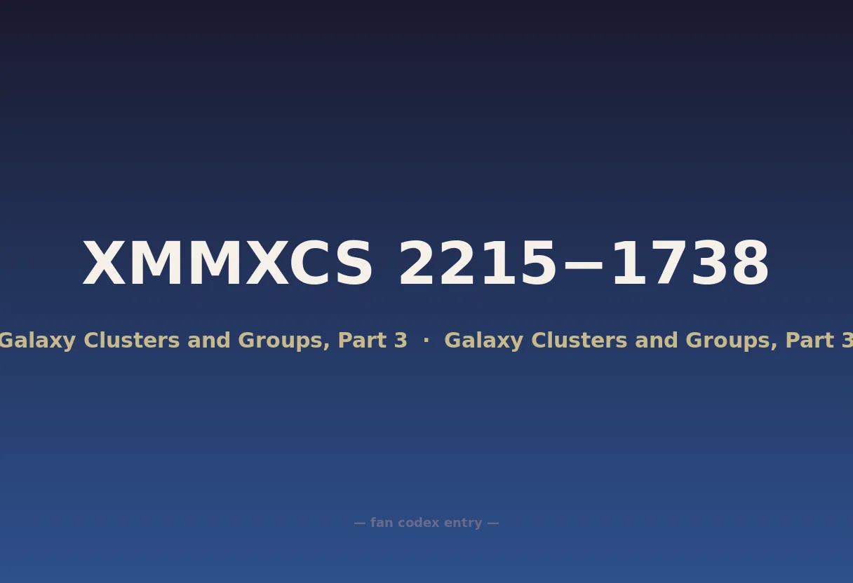 XMMXCS 2215−1738