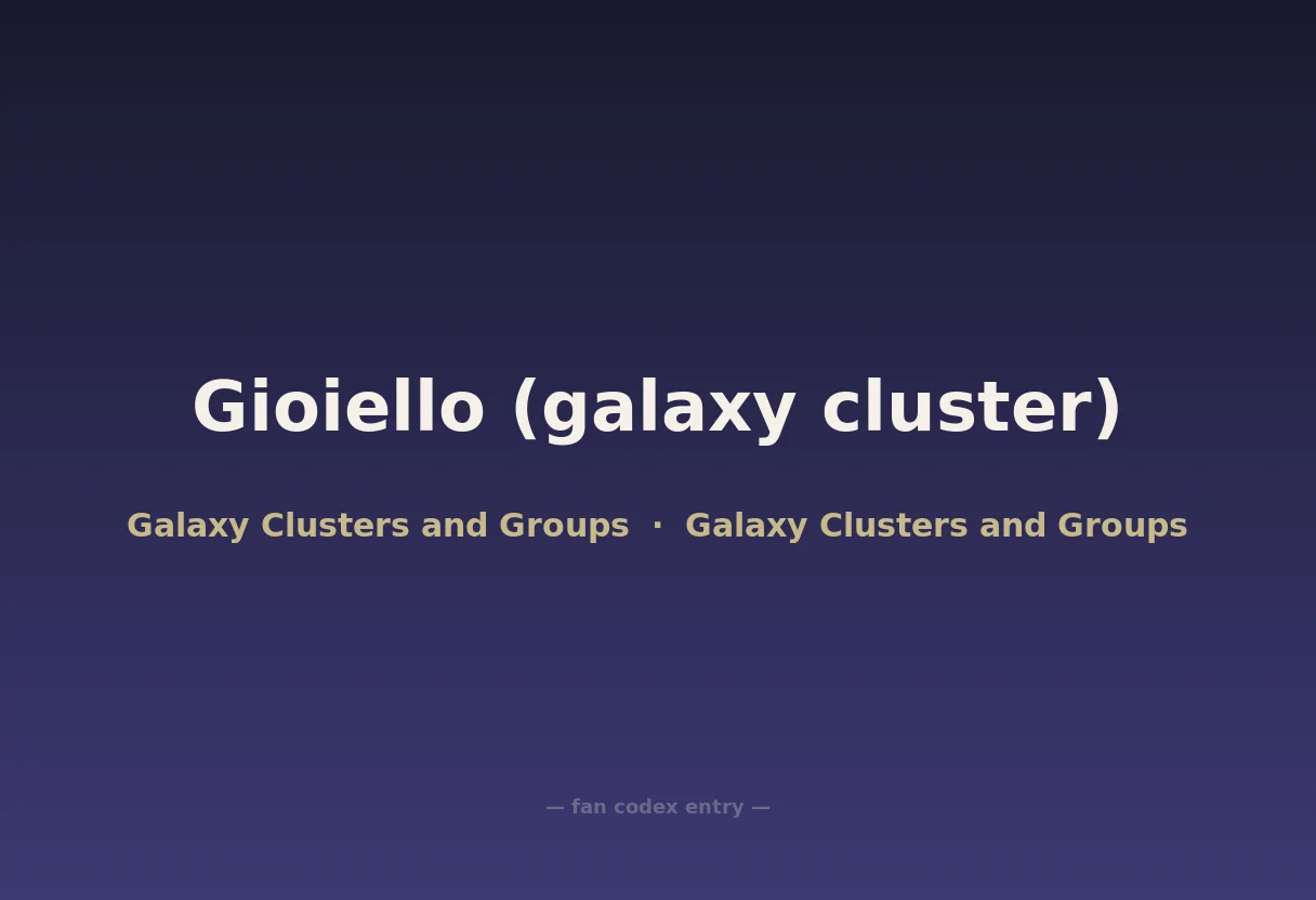 Gioiello (galaxy cluster)
