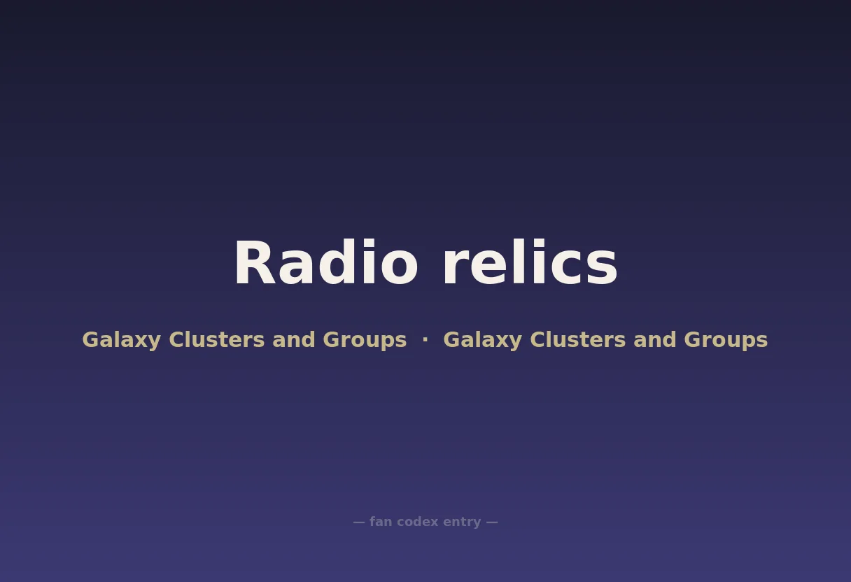Radio relics