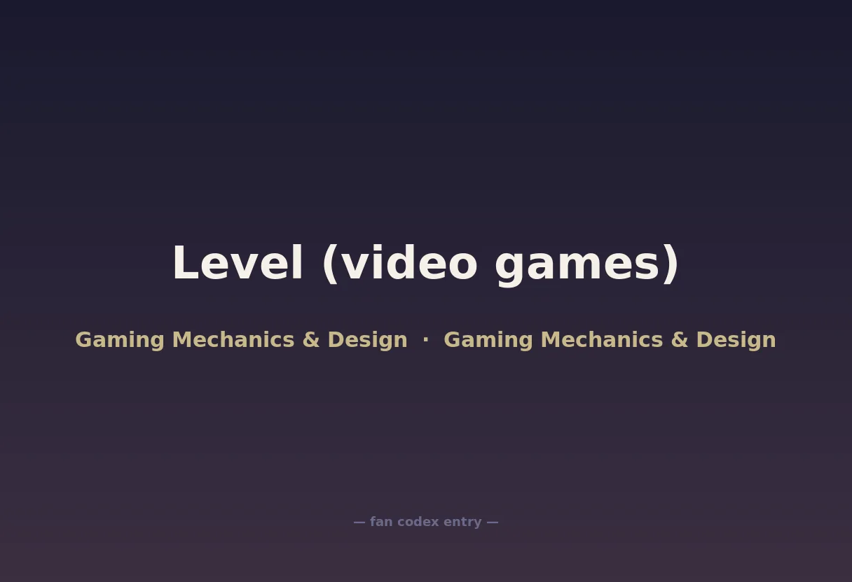Level (video games)