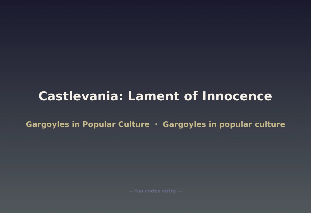 Castlevania: Lament of Innocence