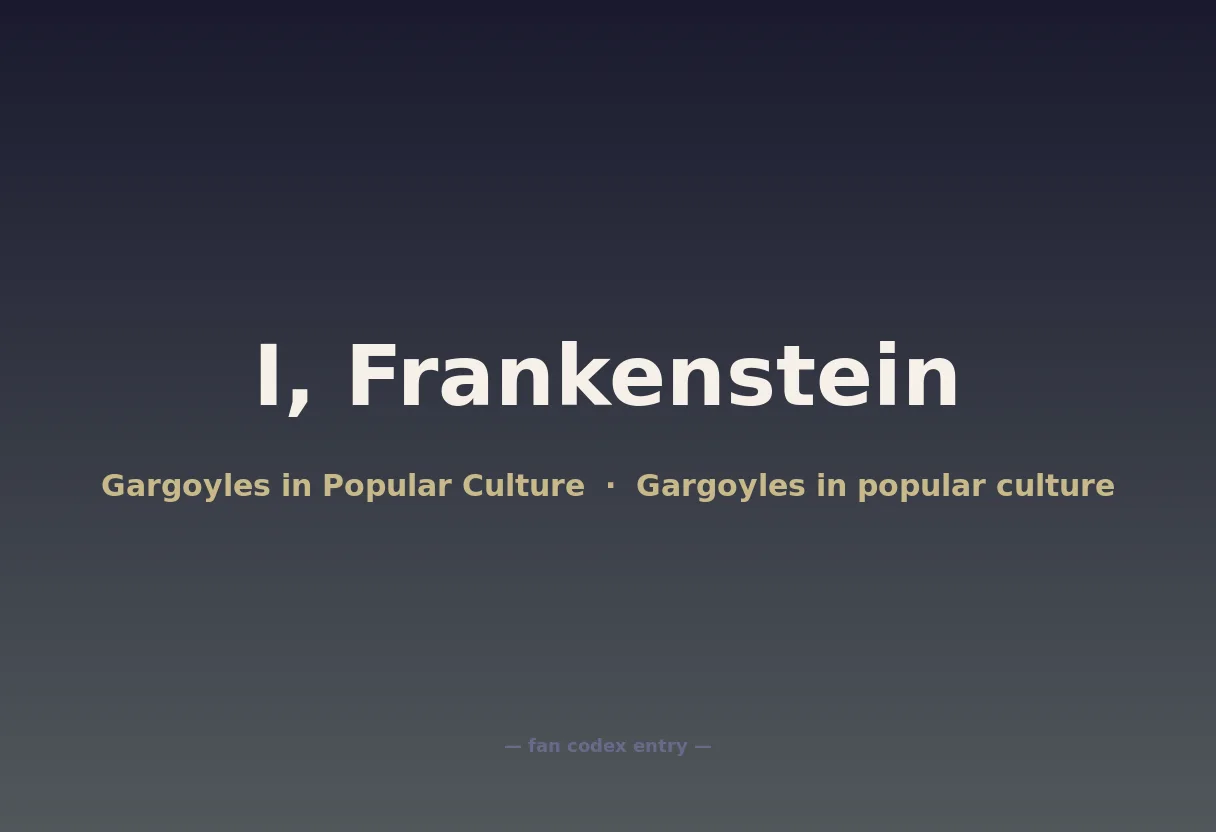 I, Frankenstein