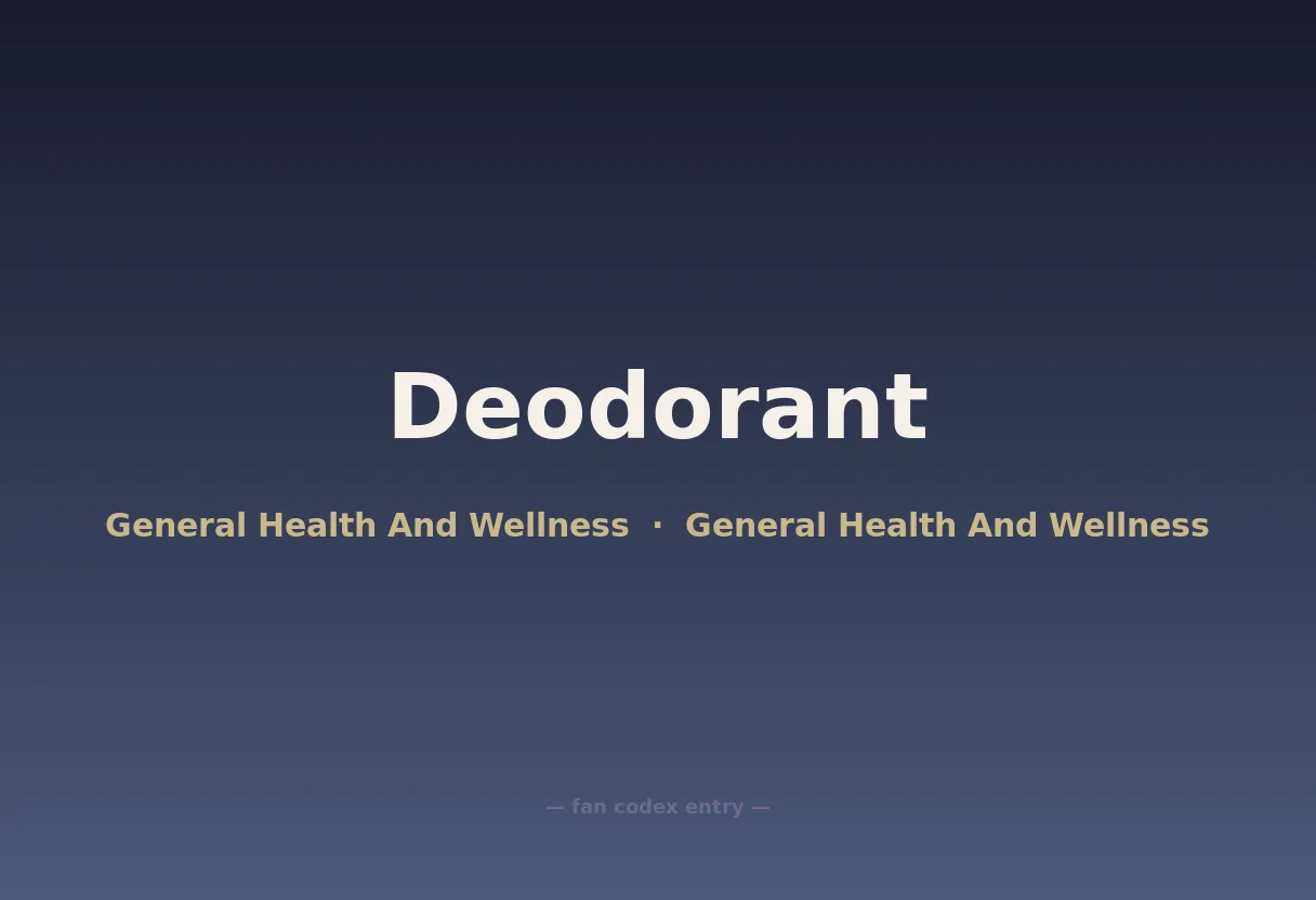 Deodorant