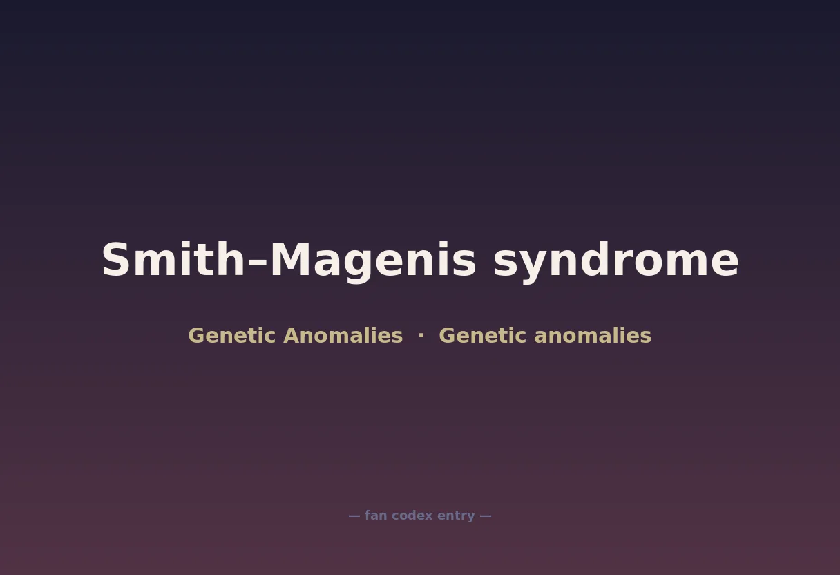 Smith–Magenis syndrome