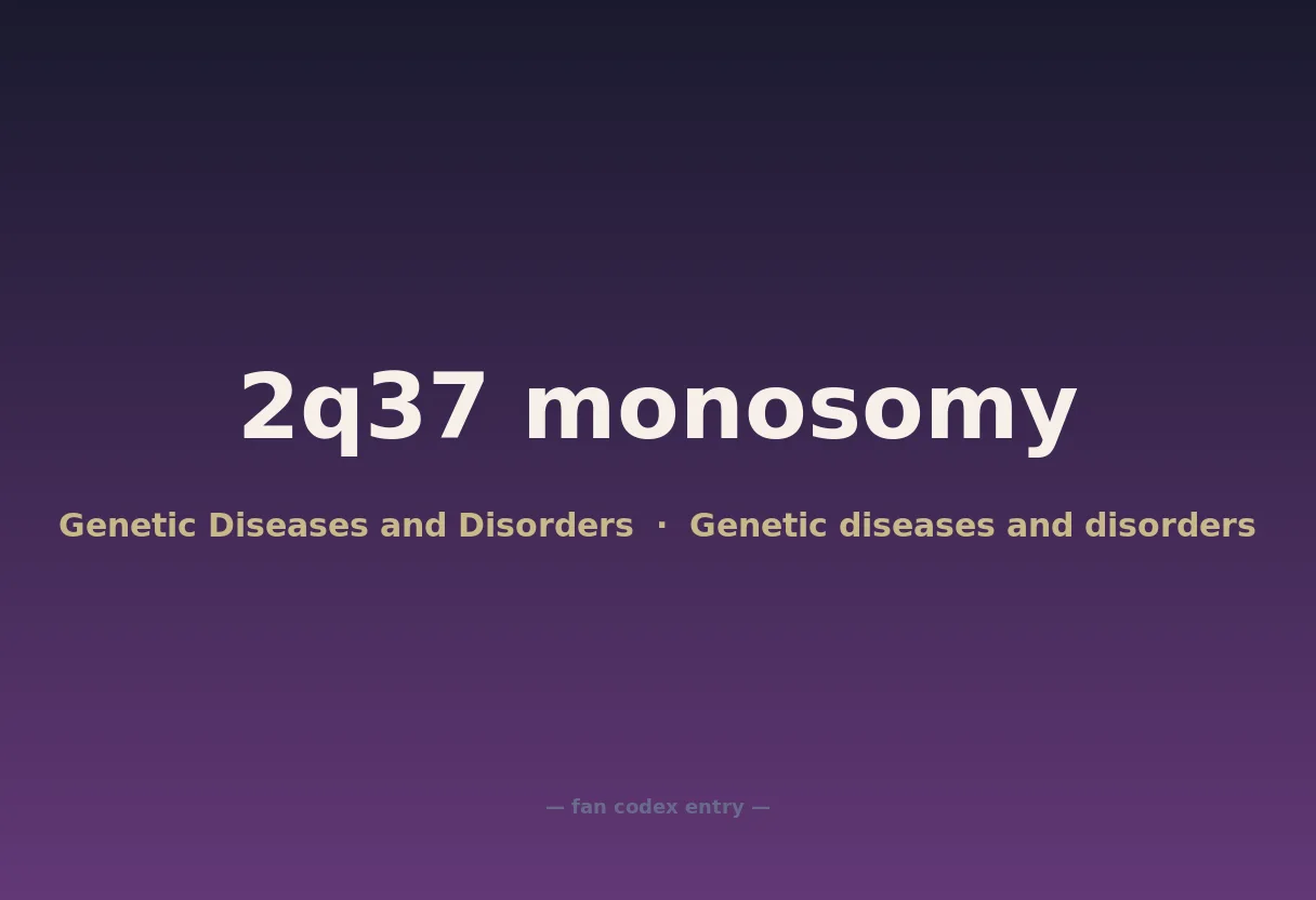 2q37 monosomy