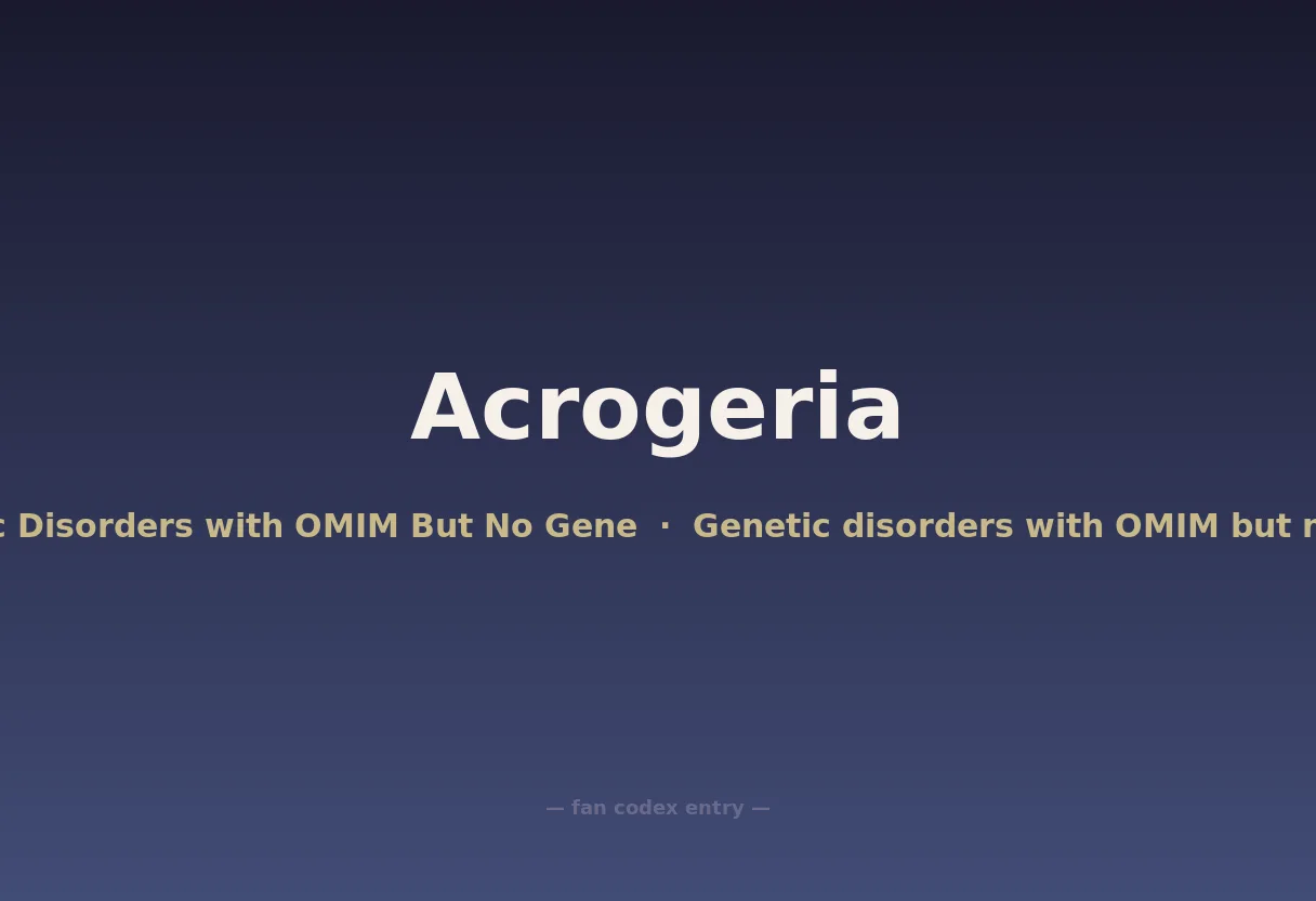 Acrogeria