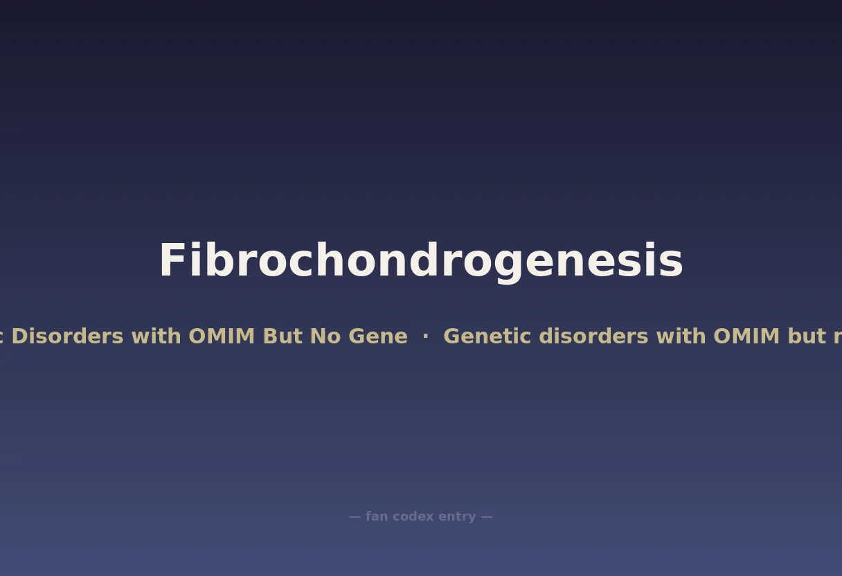 Fibrochondrogenesis