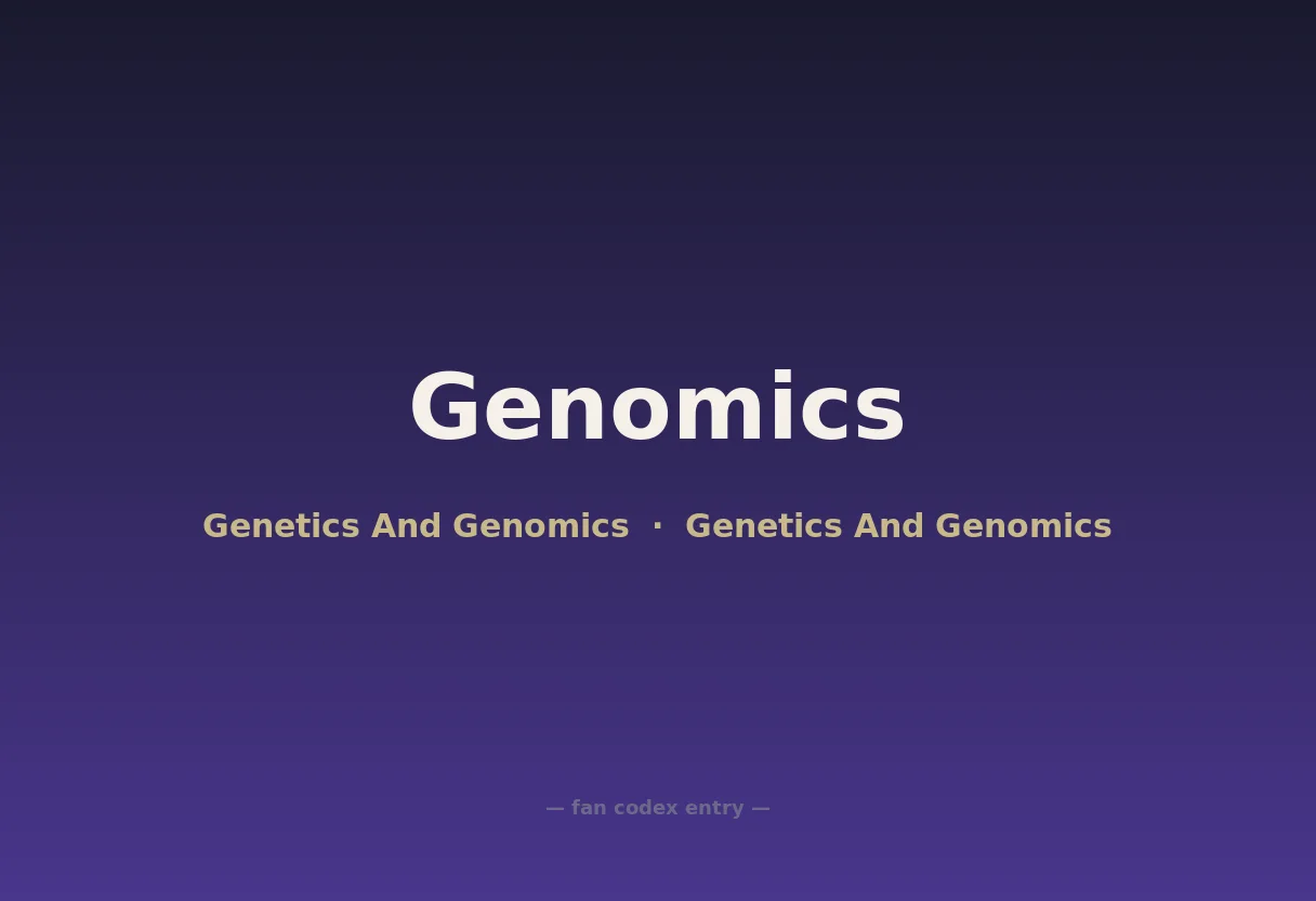 Genomics