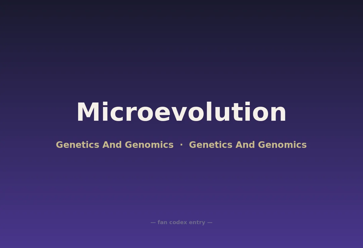 Microevolution
