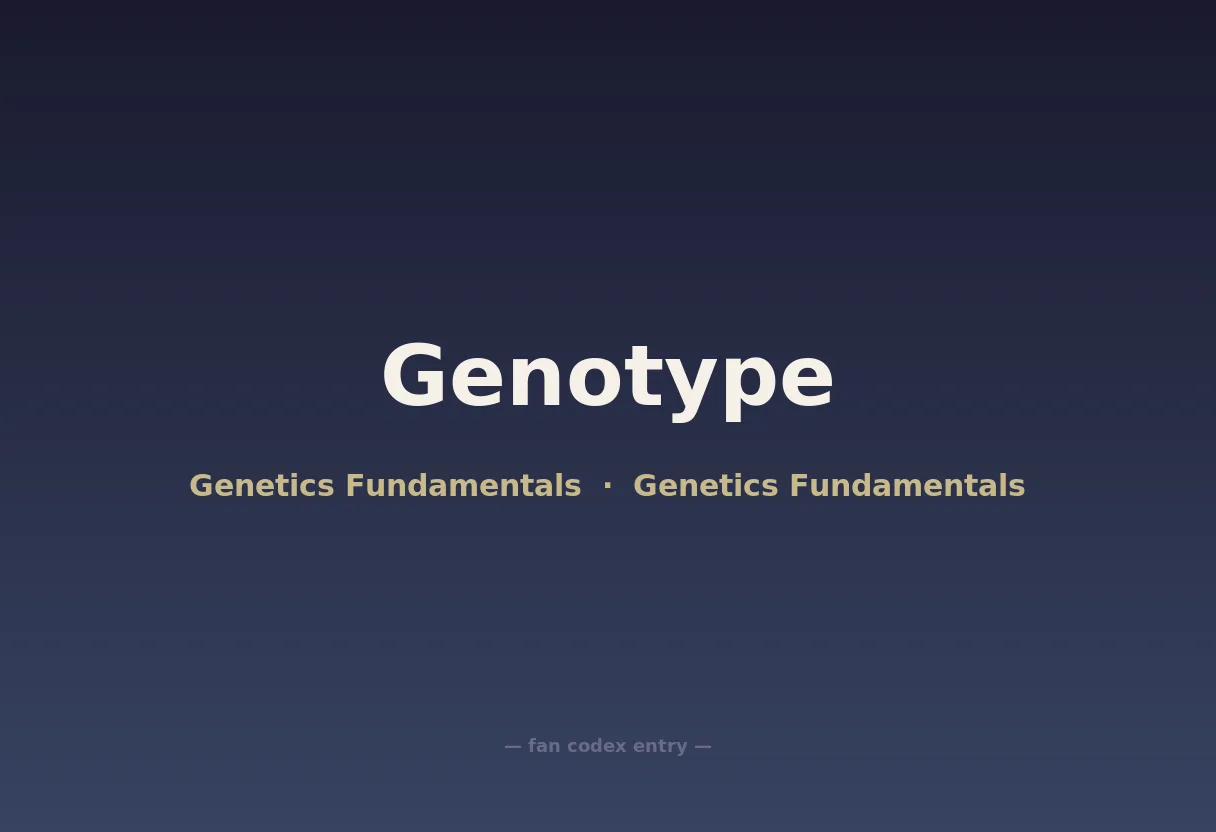 Genotype