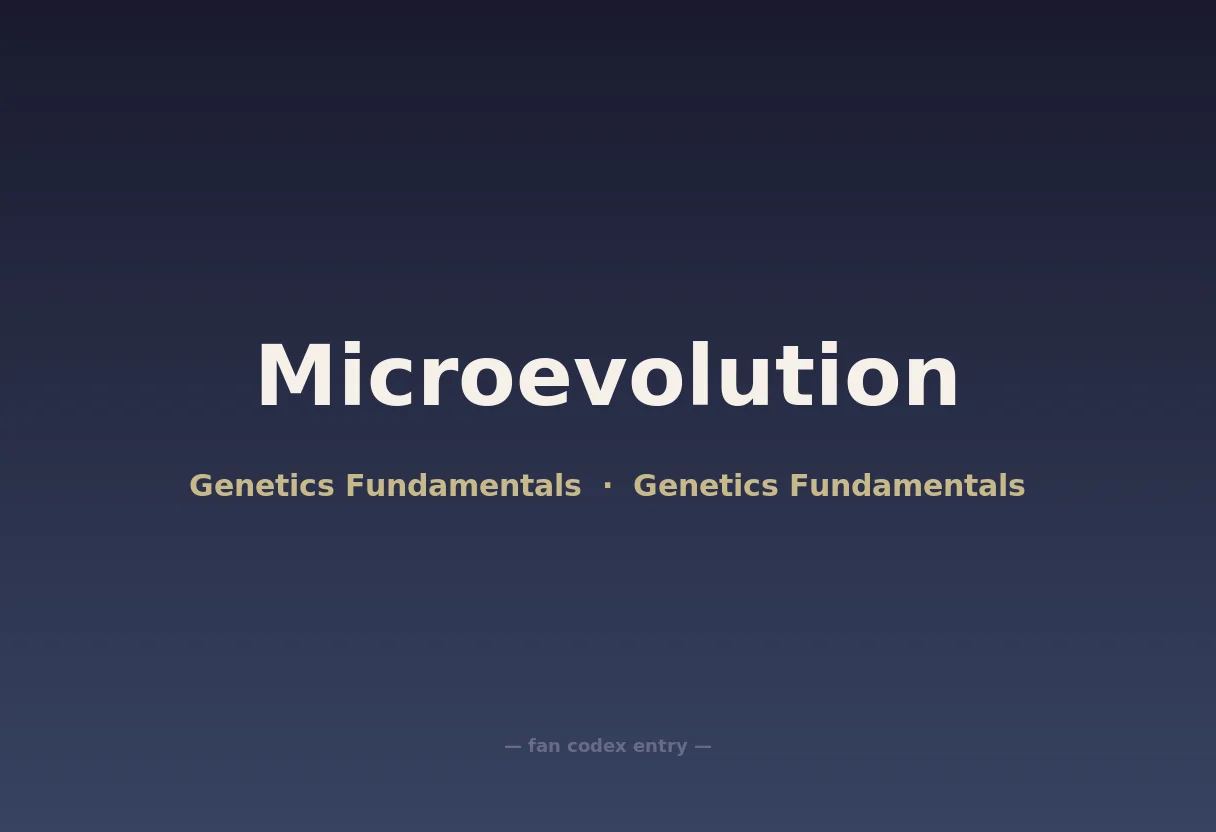 Microevolution