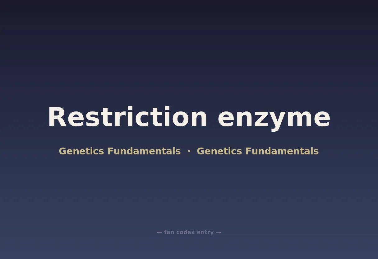 Restriction enzyme