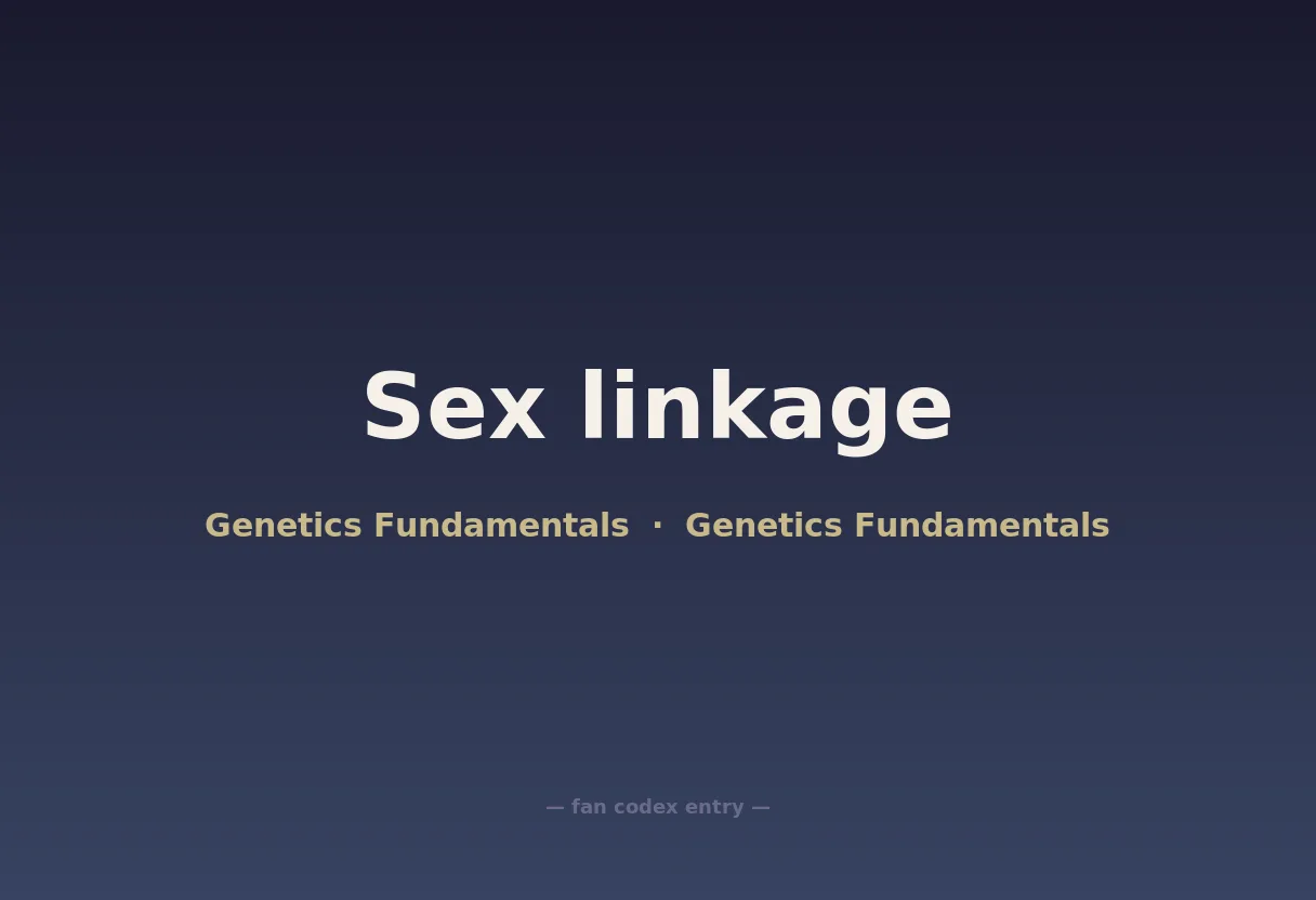 Sex linkage